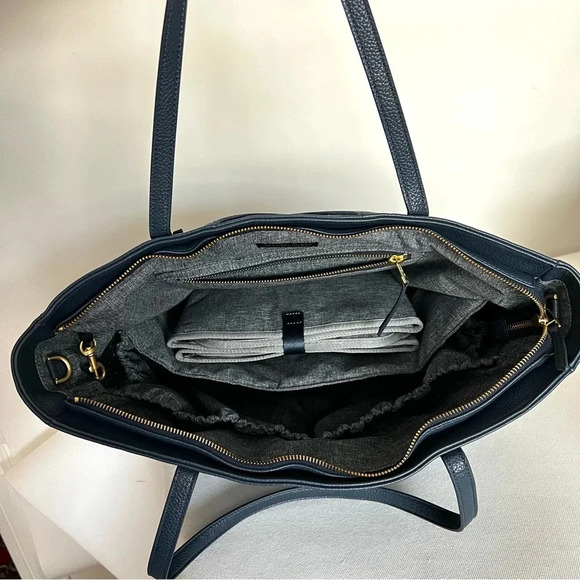 FP Freshly Picked Everyday Tote Diaper Bag Navy Blue - Picture 4 of 13